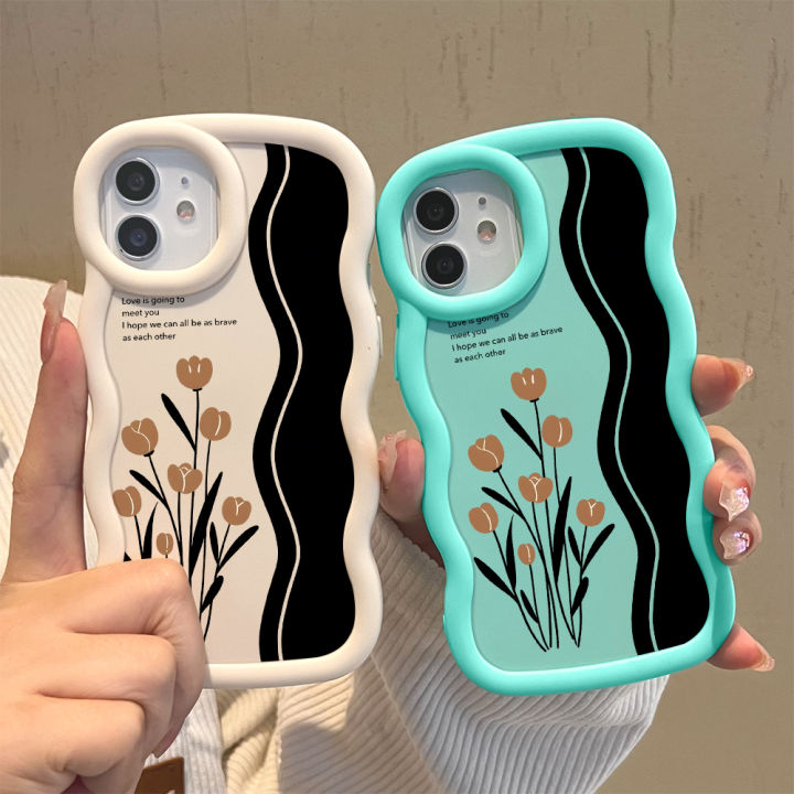 Jizetin%20for%20Samsung%20A25%205G%20Back%20Cover%20Brown%20Tulip%20Macaron%20Bright%20Color%20Wavy%20Shape%20Soft%20Mobile%20Phone%20Cases%20-%20Image%204