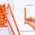 Colorful Magnetic Lock Shoe laces Elastic Sneakers Shoelaces No Tie Shoelace Kids Adult Flat Quick Laces for Shoes Accessories. 