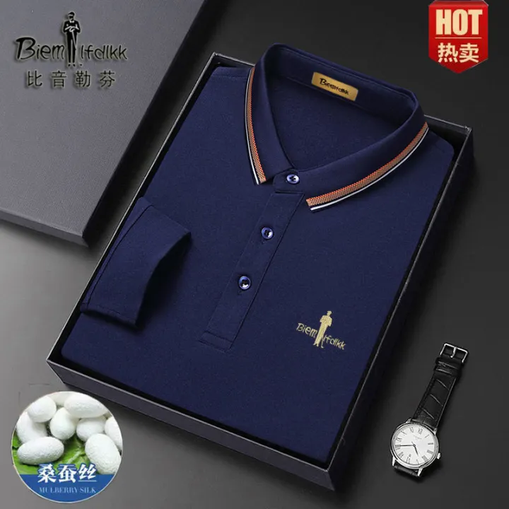Biyinlefen%20New%20Autumn%20Long%20Sleeve100%25Mulberry%20SilkTT-shirt%20Casual%20Business%20plus-SizedPOLOShirt%20Top%20-%20Image%203