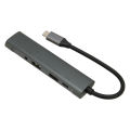 USB C Hub, 5 In 1 USB Hub Multiport Adapter Plug and Play for Business Travel for Office.