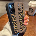 Fashion Brown Black Leopard Print Phone Case For iPhone 14 15 Pro Max 11 12 13 Mini SE 7 8 Plus X XR XS MAX Shockproof Cover.