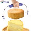 Cake Cuttingtool Large Stainless Steel Cake Cutter with Adjustable Blade Baking Tool for Layered Cakes Kitchen Slicer for Perfect Slices. 