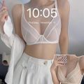 Ultra-Thin Mesh Sexy Underwear for Women Breasts Contracting Anti-Sagging Breast Holding Soft Steel Ring Seamless Hot Bra.