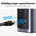UGREEN Docking Station Triple Display, 12-in-1 USB C MacBook Docking Station with 2 HDMI DP 8K, 10 Gbps USB C and USB-A Data, 100W PD Charging, Ethernet, Audio, SD TF Card Reader for Mac OS, Windows. 