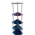 Glass and aluminium corner self.