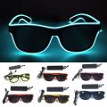High-definition Lenses Sunglasses Plastic Sunglasses Neon Glow Party Sunglasses with Led Lights for Kids Adults Hop for Ktv.