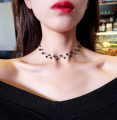 Trendy Fashionable Pearl Choker Necklace for Girls Simple Stylish- Rhinestone Charm Chain Necklaces for Women Party Accessory New Collection.
