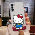 Clear Phone Case For VIVO X90 X80 X70 X60 X50 X30 X27 X23 X21I X20 PRO PLUS Case Funda Coque Shell Cover Cartoon Hello Kitty Cat. 