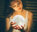 3D Moon Lamp 16 Colors Remote & Touch - 15 cm.