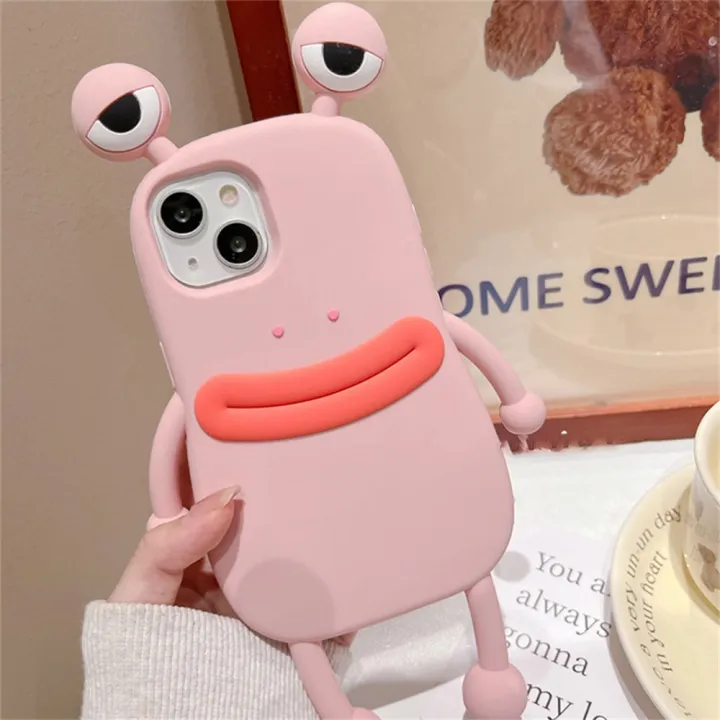 Funny%203D%20Frog%20Soft%20Silicone%20Phone%20Case%20For%20iPhone%2014%2013%2011%2012%20Pro%20Max%20XS%20XR%20X%207%208%20Plus%20SE%20Cartoon%20Cute%20Shockproof%20Bumper%20Cover%20-%20Image%205