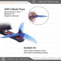 2 Pcs - 5 Inch Propeller (CW + CCW) 3 Blade / Tri-Blade High Quality Props for Drone, FPV Racing Drone, Plane or Drone Camera..