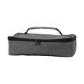 Bento Box Bag Double Zipper Rectangle Portable Thermal Lunch Box Pouch.