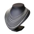 Vnox 3-6MM Tone Snake Cocoon Curb Link Flat Box Wheat Chains Stainless Steel Men Necklace Choker Jewelry 24 inch.