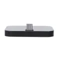 Mobile Phone Desktop Type-C Charger Stand Holder Cellphone Usb-C Charging Docking Station Black. 