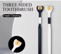 Three Sided Soft Hair Tooth Toothbrush, Adult Toothbrush, Soft Bristles V Shaped Toothbrush, 3 Sided Toothbrush, Clean Every Toot. 