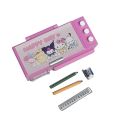 Girls Gift Melody Kuromi Dollhouse Pencil Case Simulated Scene Cinnamoroll Pencil Box Model Play House Multifunction Mini Stationery Box Pretend Toys. 