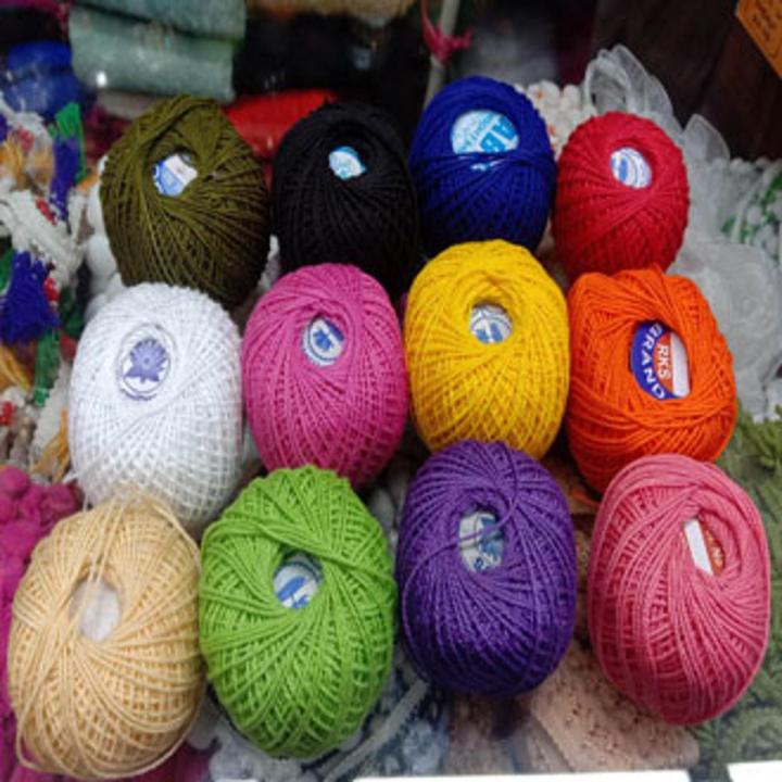 Crochet Cotton Yarn/ Kushikata suta- 12pcs/Mixed 12 Colors
