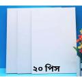 5mm PVC Board 20pcs White for Craft and DIY Project.