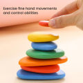 GC Rainbow Pebbles Stacking Toy 3D Puzzle Logical Thinking Learning Educational Toys For Boys Girls Gifts.