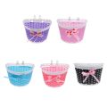 BolehDeals Bicycle Basket Pink Children Bike Basket Handlebar Basket Scooter Decoration. 
