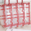 Fashionable Plastic Woven Vegetable Basket Bag New Single Shoulder Handbag.