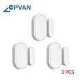 CPVAN Door Sensor Door Open/Closed Detector 433MHz Tamper Alarm Sensor for WiFi GSM 3G 4G Home Security Alarm System. 