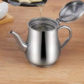 Stainless Steel Oil Strainer Pot Container Jug Storage Can With Filter Cooking Oil Pot Kitchen Large Capacity 32oz.