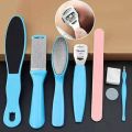 Foot File Pedicure Kit Callus Remover Stainless Steel Pedicure Rasp Tools Feet Exfoliating Scrubber 8-Pcs/Set.