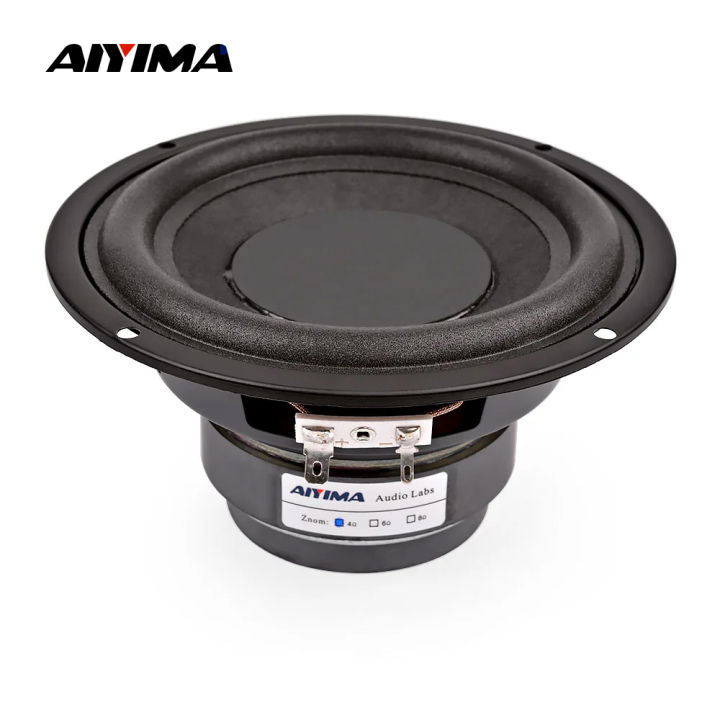 AIYIMA 1Pcs 5.25 Inch 100W Subwoofer Speaker 4 8 Ohm Audio Speaker Super Bass HIFI Loudspeaker For 5.1 Subwoofer 66Hz-3.2KHz