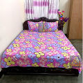 Digital Home Tex Cotton 8.5/7.5 Feet Double Size Bedsheet With Two Pillow Covers - Bed Sheet - bed sheet home tex.