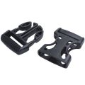 4pcs Plastic Side Quick Release Buckles Clip for 25mm Webbing Band Black -  black. 