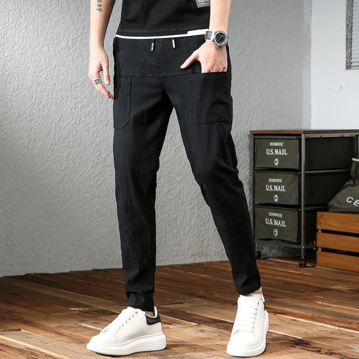 Brand%20Men's%20Skinny%20Jeans%20Men%20Slim%20Fit%20Denim%20Joggers%20Stretch%20Five%20Star%20Printed%20Six%20Pockets%20Male%20Jean%20Pencil%20Casual%20Cargo%20Pants%20-%20Image%205