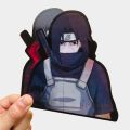 Anime Naruto Sticker 3D Gradient Uchiha Itachi Motion Stickers Creative Car Sticker Notebook Luggage Waterproof Decal Toy. 