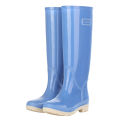 Extra-high 42cm women's rain boots, thickened anti-slip, rainy day travel women's rain boots, canteen cleaning, waterproof fashion rubber shoes.