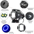 U7 Motorcycle LED Headlights Replacement Headlamp IP67 Waterproof With 3 Modes Round Driving Headlight.