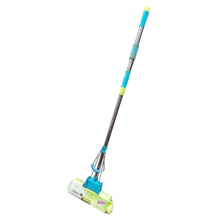 PVA Extendable Mop Double Roller Sponge Foam Rubber Mop Floor Super Cleaner