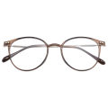 Retro Threaded Metal Anti Blue Light Flat Glasses Wholesale Ultra Light TR90 Frames Mixed Batch Myopia Frames Female 9531. 