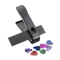 Guitar Pick Punch Pick Maker Guitar Pick Cutter with 2 Pick Strips Sheet for Guitar Pick Making Tool Durable Easy to Use. 