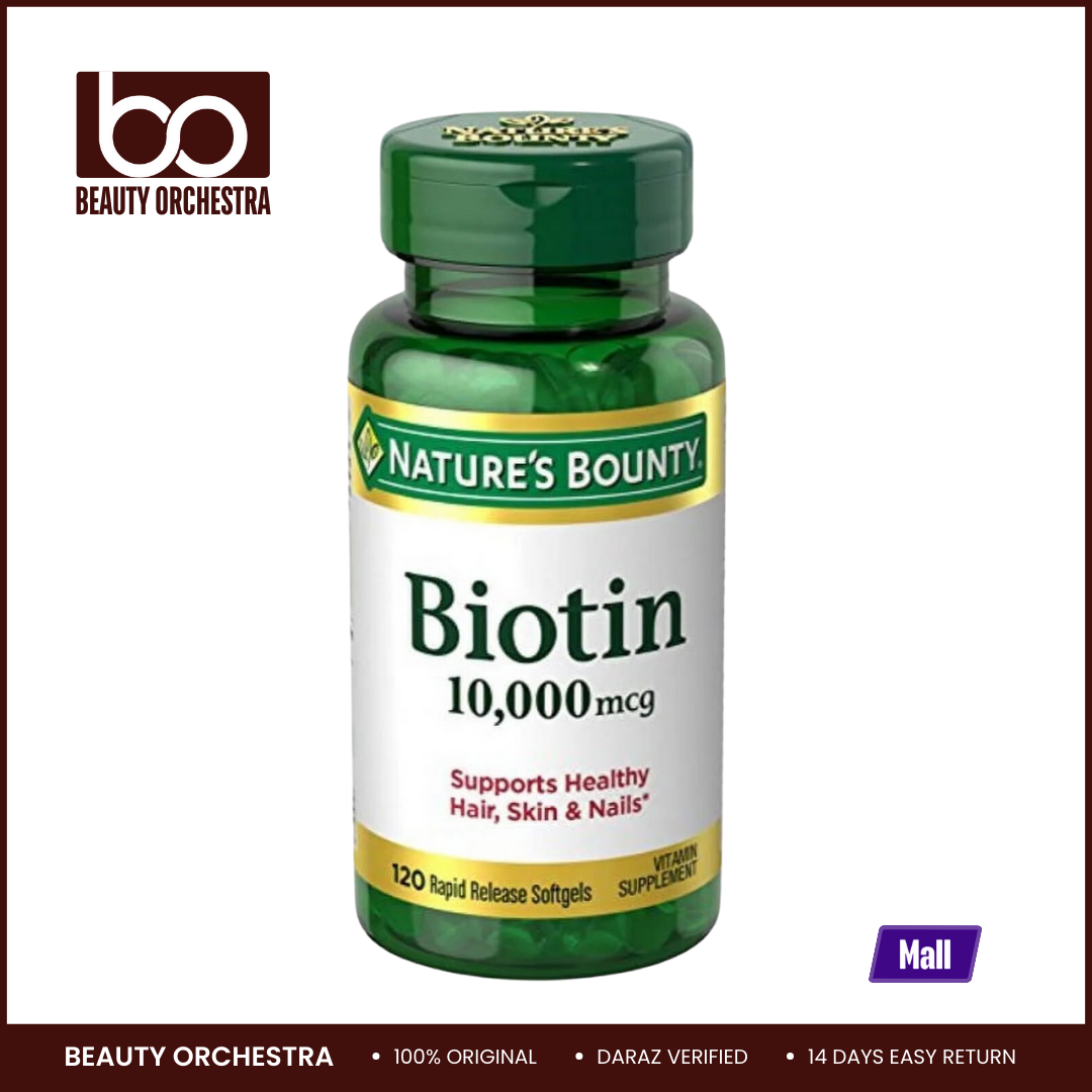 Nature's Bounty Biotin 10000mcg - 120 Softgels