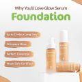 Mamaearth Glow Serum with Vitamin C & Turmeric Foundation 30ml. 