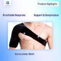 Shoulder Support Immobilizer-Shoulder Support for Rotator Cuff, Dislocated AC Joint, Labrum Tear, Shoulder Pain, Shoulder Stability Brace with Pressure Pad | Under Shirt Compression Pad. 