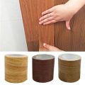 【NEW】 Waterproof Wood Vinyl Wall Paper Roll Adhesive Contact Paper Wood Grain Repair Glue Door Cabinet Desktop Furniture Decoration. 