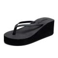 Flip Flops Women's Korean-Style Versatile Casual Fashion Thin Strap Muffin Slippers Women's Summer Non-Slip Flip-Flops Soft Beach Shoes. 