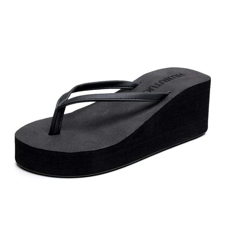 Flip%20Flops%20Women's%20Korean-Style%20Versatile%20Casual%20Fashion%20Thin%20Strap%20Muffin%20Slippers%20Women's%20Summer%20Non-Slip%20Flip-Flops%20Soft%20Beach%20Shoes%20-%20Image%202