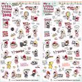 6 sheets My Little Friend DIY Schedule Diary Calendar Filofax Decoration Sticker. 