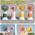 Cute Fruit Mini Hand Fan With Phone Holder,Summer Outdoor Cooler, USB Rechargeable Portable Handheld Fan for Student Pocket. 
