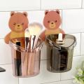 Toothbrush Holder Free Punch Mouthwash Cup Brushing Cup Wall-mounted Bathroom Cartoon Wall-mounted Storage Box Tooth Cylinder/toothpaste box - Lifestyle Mall.