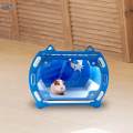 Hamster Carrier Cage Travel Cage Carry Case for Sugar Glider Small Pets Rats Blue.