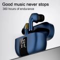 Garyway Wireless Earphones LED Battry Screen Bluetooth Earbuds In Ear Headphones TWS Earphone J68 With Silicone Ear Caps.