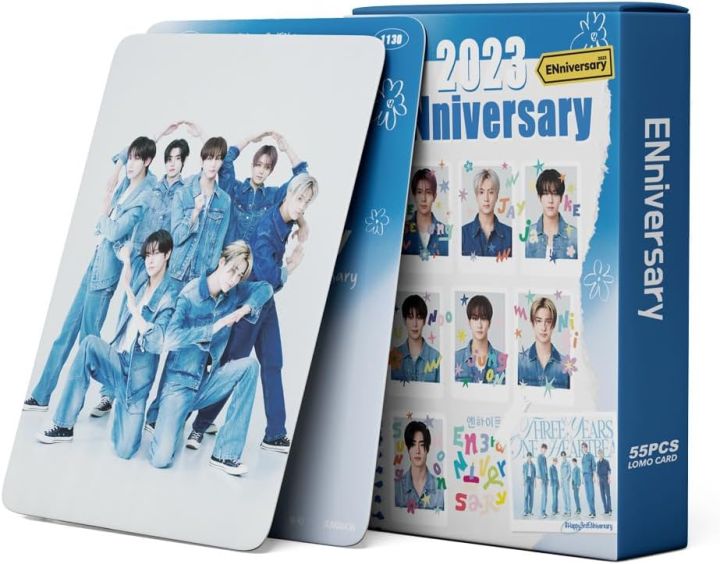 55Pcs%20KPOP%20ENHYPEN%20Lomo%20Card%20ENHYPEN%20ENniversary%202023%20Album%20ENHYPEN%20Gift%20Merchandise%20Greeting%20Cards%20for%20Fans%20-%20Image%202